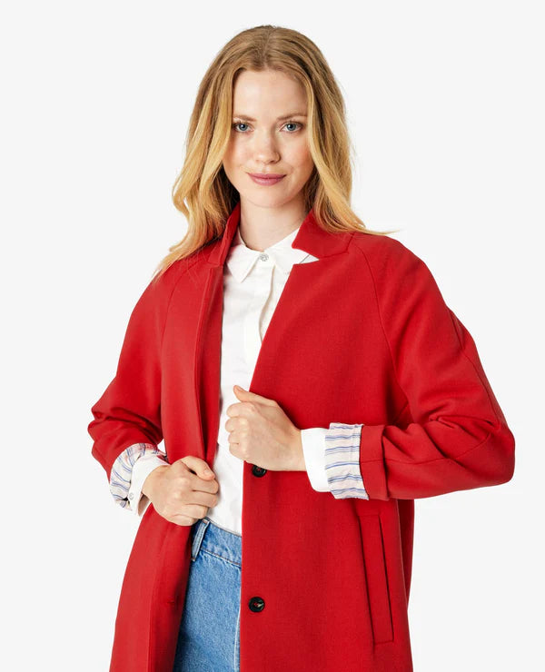 Emma Coat Pompeian Red