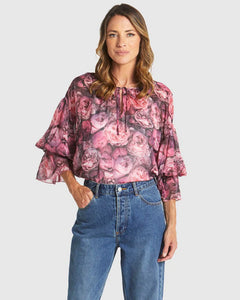 Fate + Becker | Phenomenon Blouse | Peony