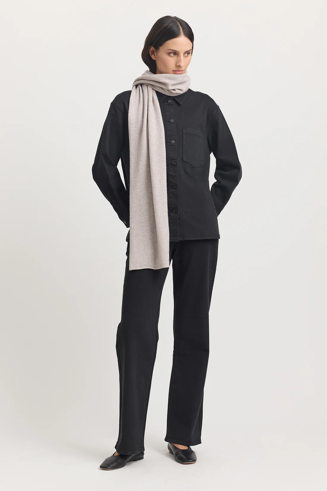 Fine Wool Scarf - One Size