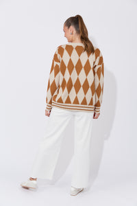 Casablanca Lurex Cardigan Sand/Dune