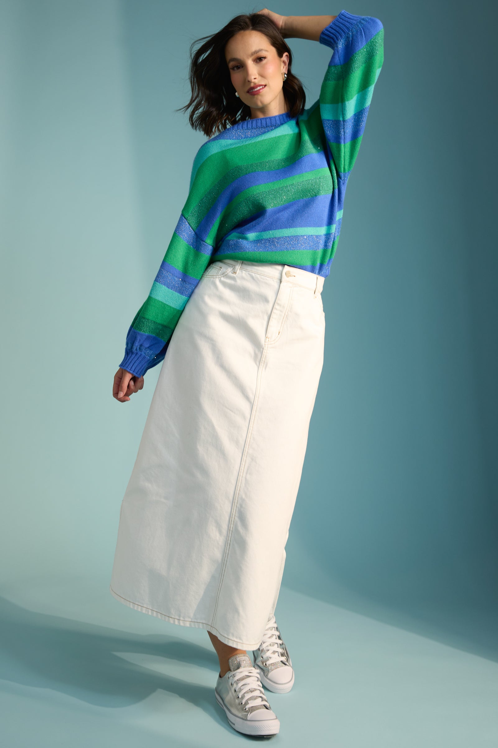 Yuma Jumper Blue/Oasis
