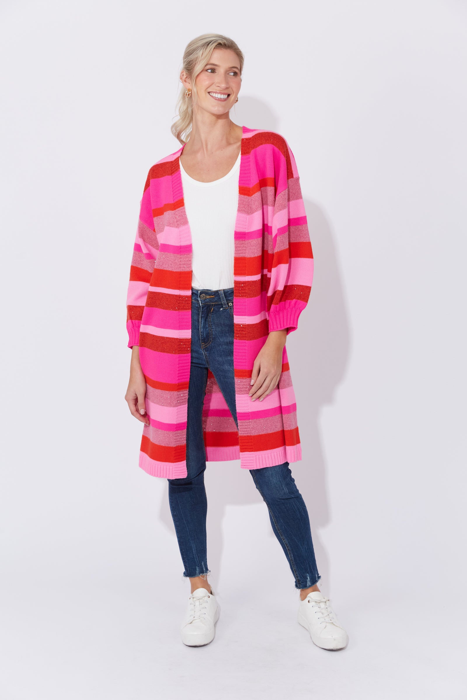 Yuma Cardigan Chilli/Pink