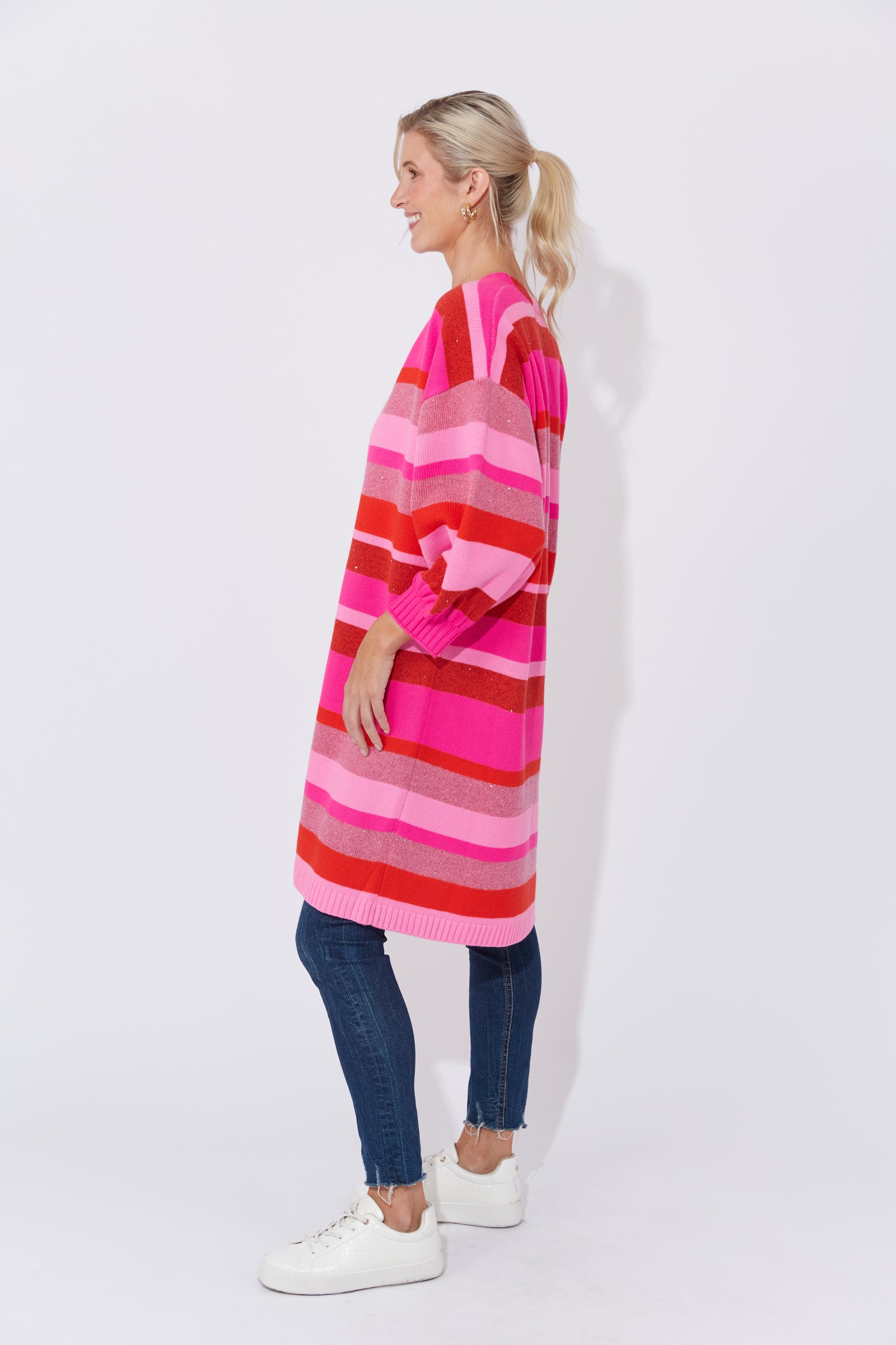 Yuma Cardigan Chilli/Pink