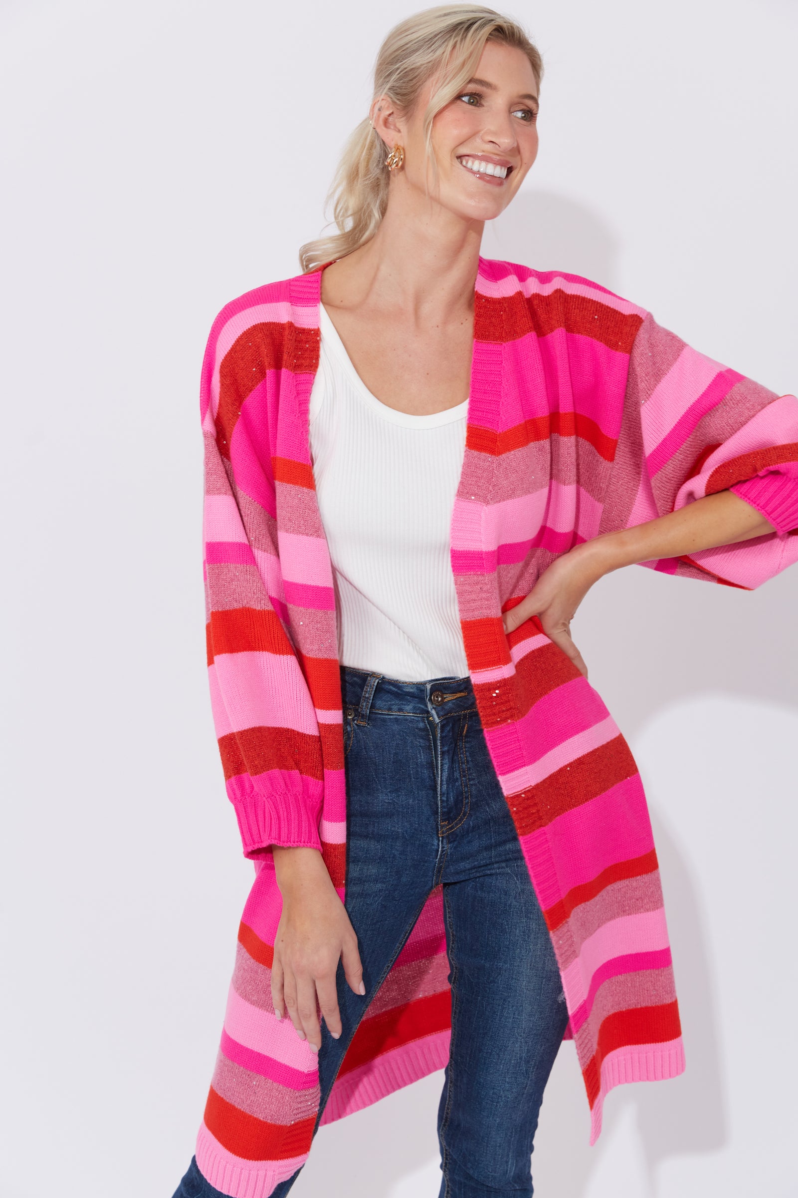 Yuma Cardigan Chilli/Pink