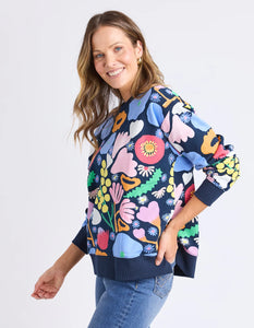 Elm | Flower Medley Crew | Multi Floral