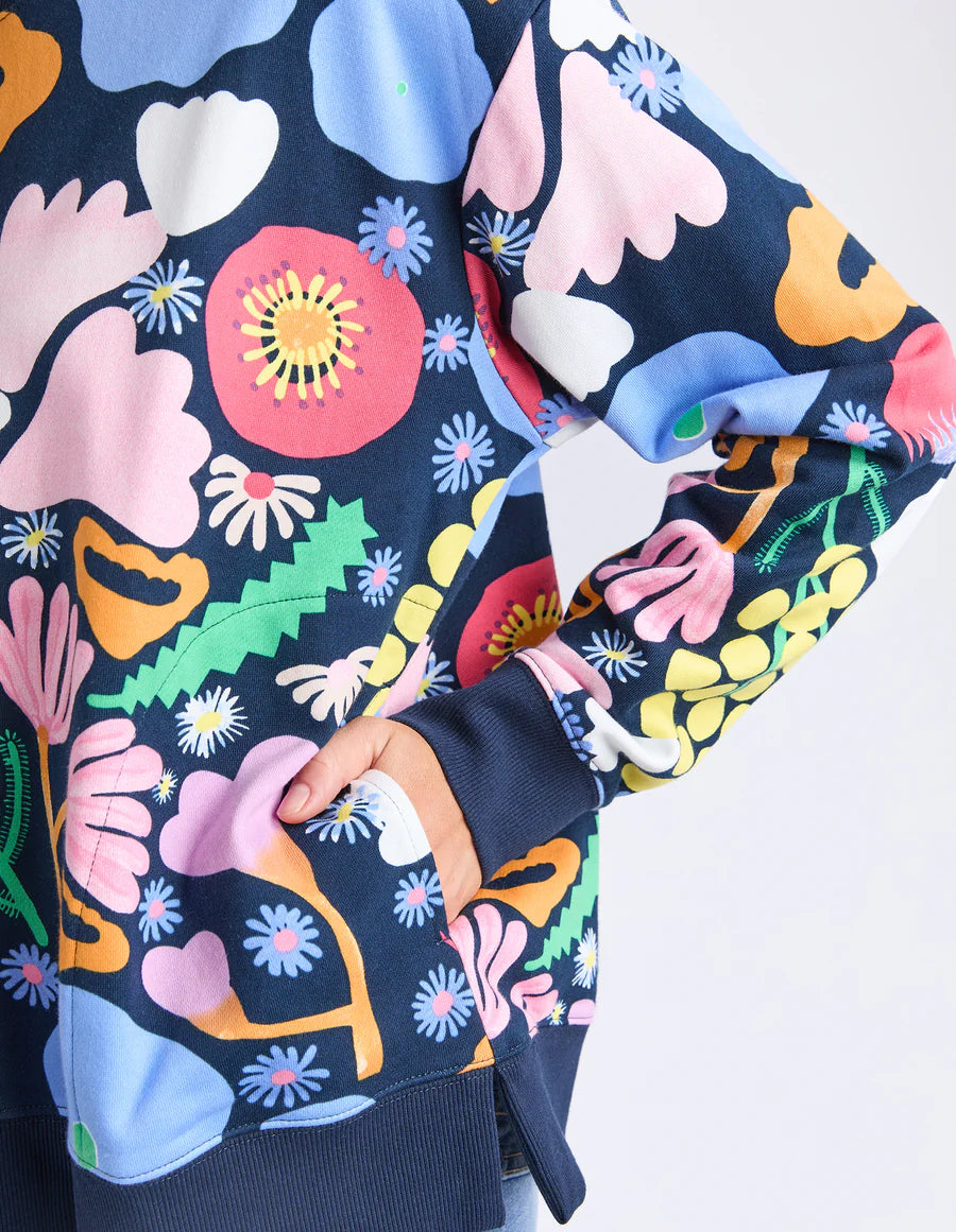 Elm | Flower Medley Crew | Multi Floral