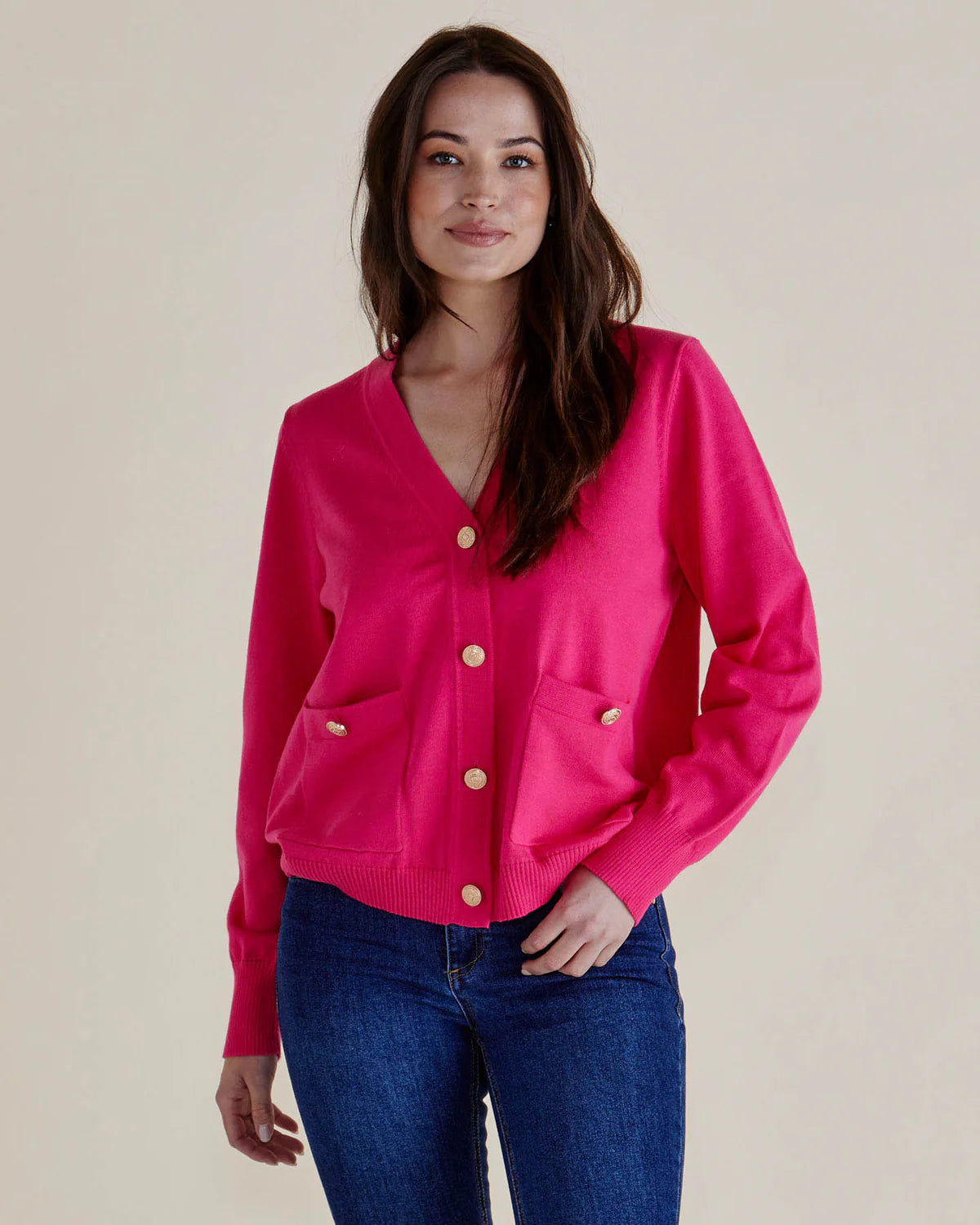 Betty Basic | Leon Knit Cardigan | Pink