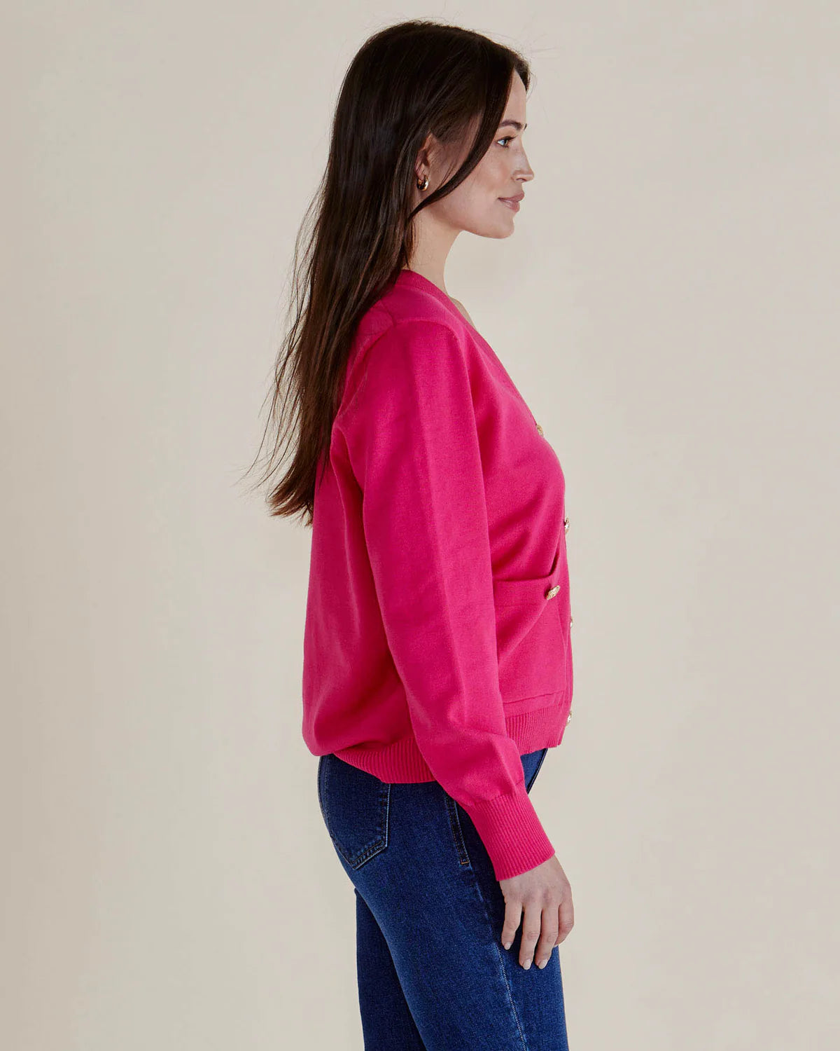 Betty Basic | Leon Knit Cardigan | Pink