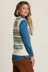 Brakeburn Fairisle Knitted Vest - Blue