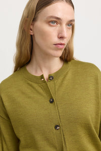 Fine Merino Cardigan Cardamon