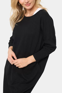 Saint Tropez | Mila Round Neck Dress | Black