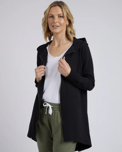 Elm | Mara Zip Hoddie | Black