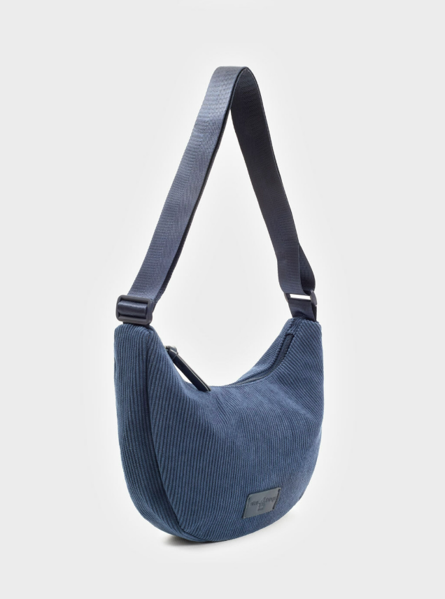 Nice Things Soft Corduroy Crossbody Bag Blue
