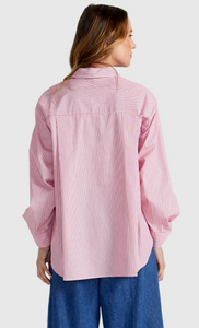 Madras Shirt - Red & White Stripe