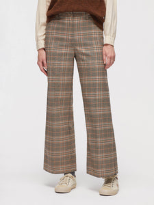 Nice Things Check Trousers Terracotta