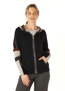 Multi Media Hoodie Black