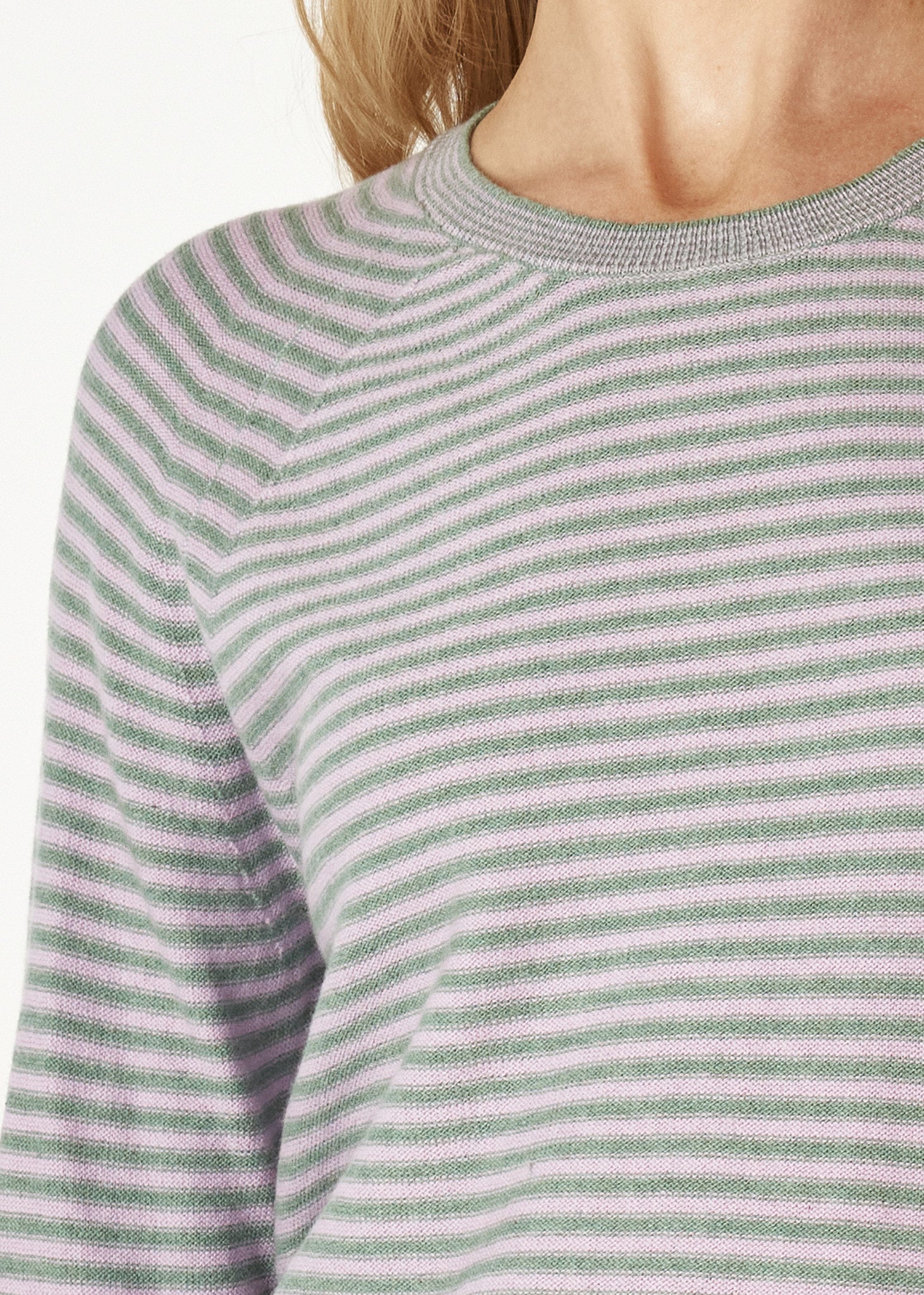 Z&P Essential Stripe Crew Moss