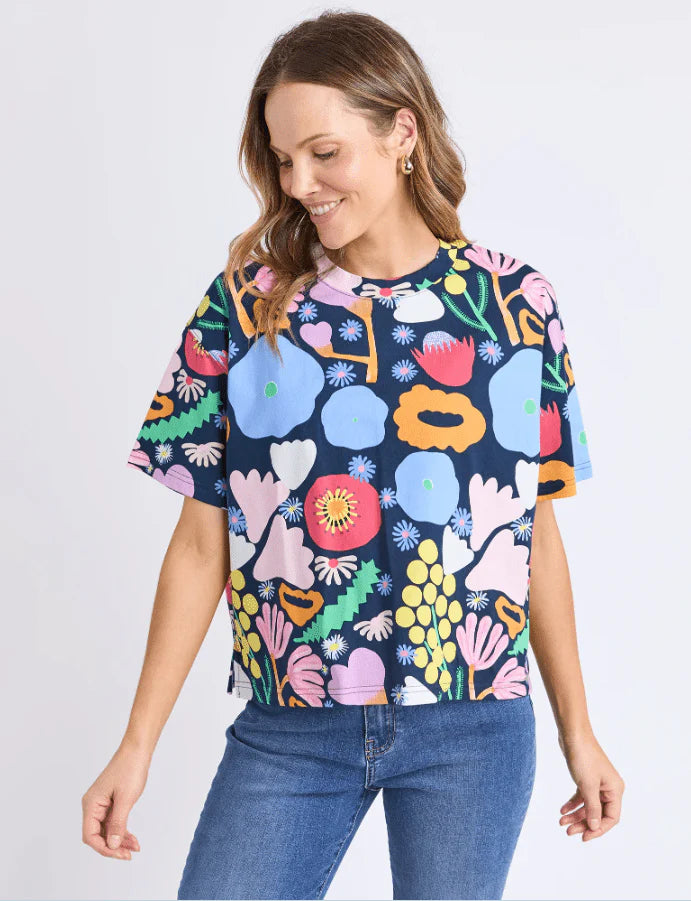 Elm | Flower Medley Tee | Multi Floral