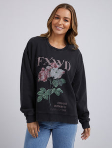 Rosa Crew Sweater Washed Black