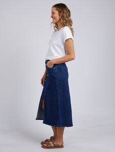 Scout Midi Skirt Indigo