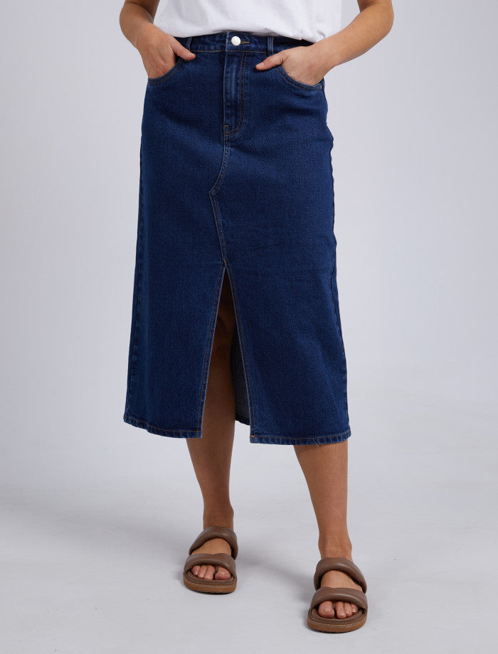 Scout Midi Skirt Indigo