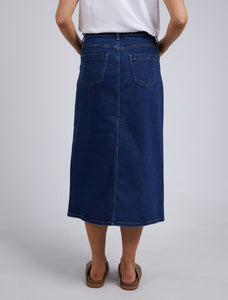 Scout Midi Skirt Indigo