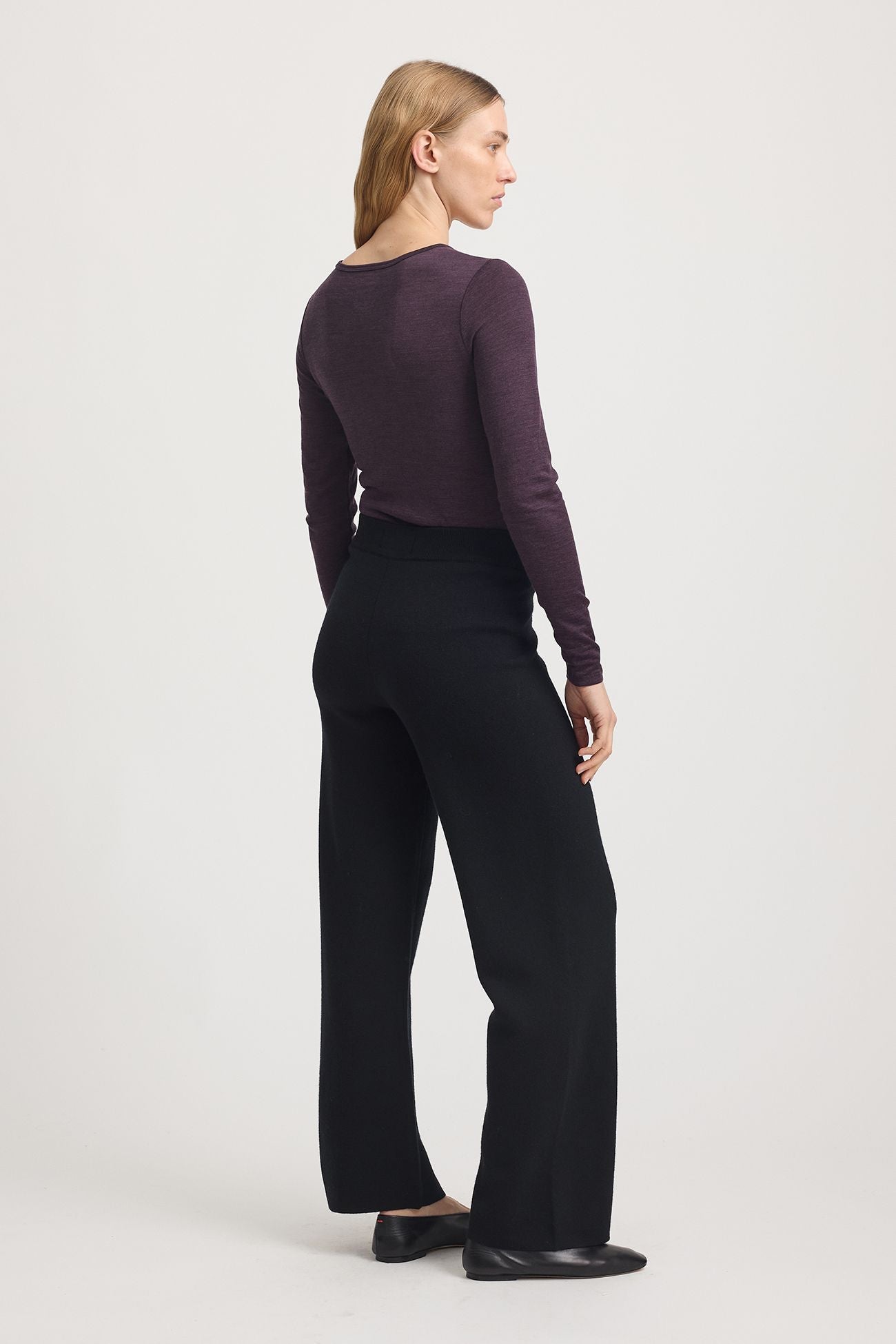 Merino Crew Neck Long Sleeve Tee  Sumak