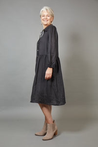 Eb & Ive Studio Midi Shirt Dress Ebony